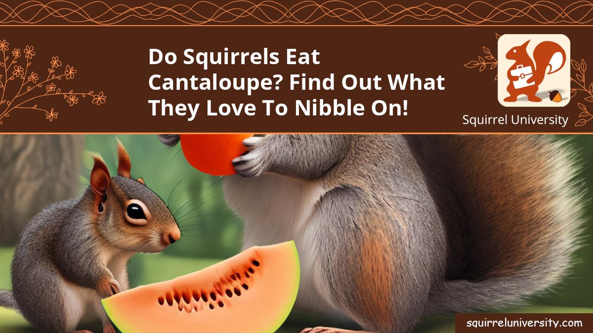do squirrels eat cantaloupe