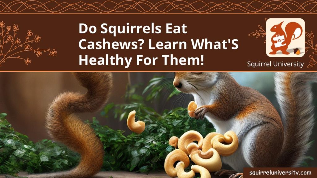 Do Squirrels Eat Cashews? Learn What's Healthy for Them! Squirrel