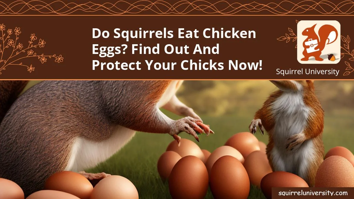do squirrels eat chicken eggs