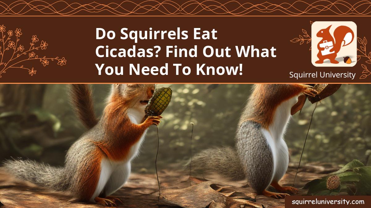 do squirrels eat cicadas