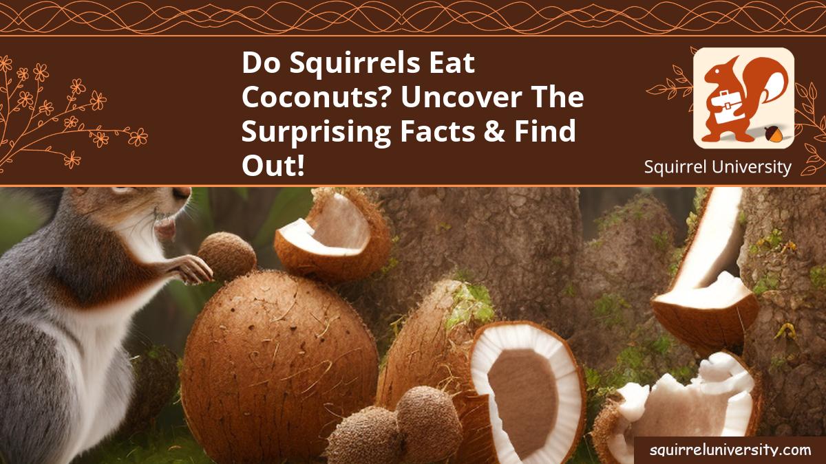 do squirrels eat coconuts