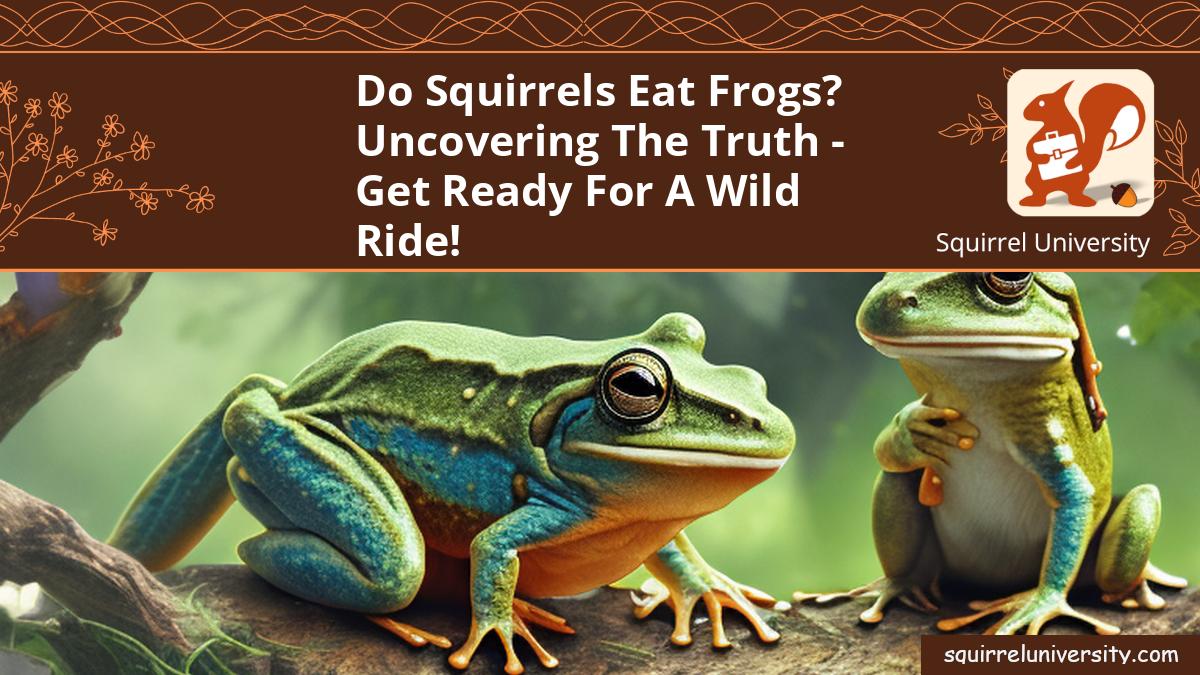 do squirrels eat frogs