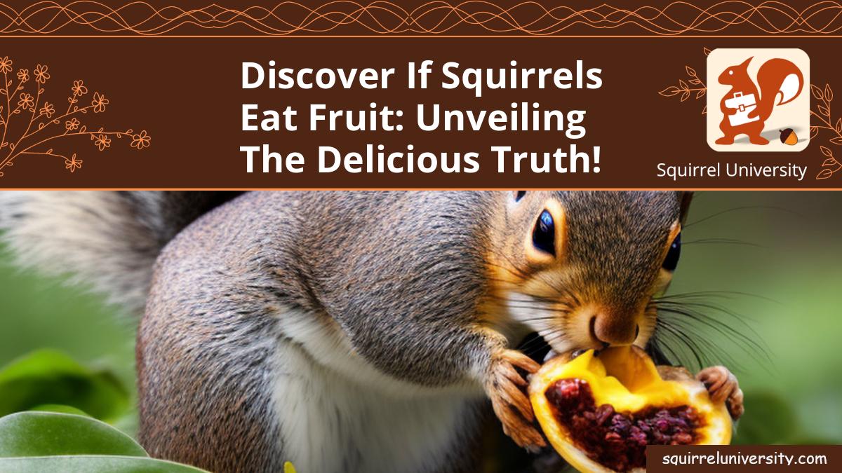 do squirrels eat fruit
