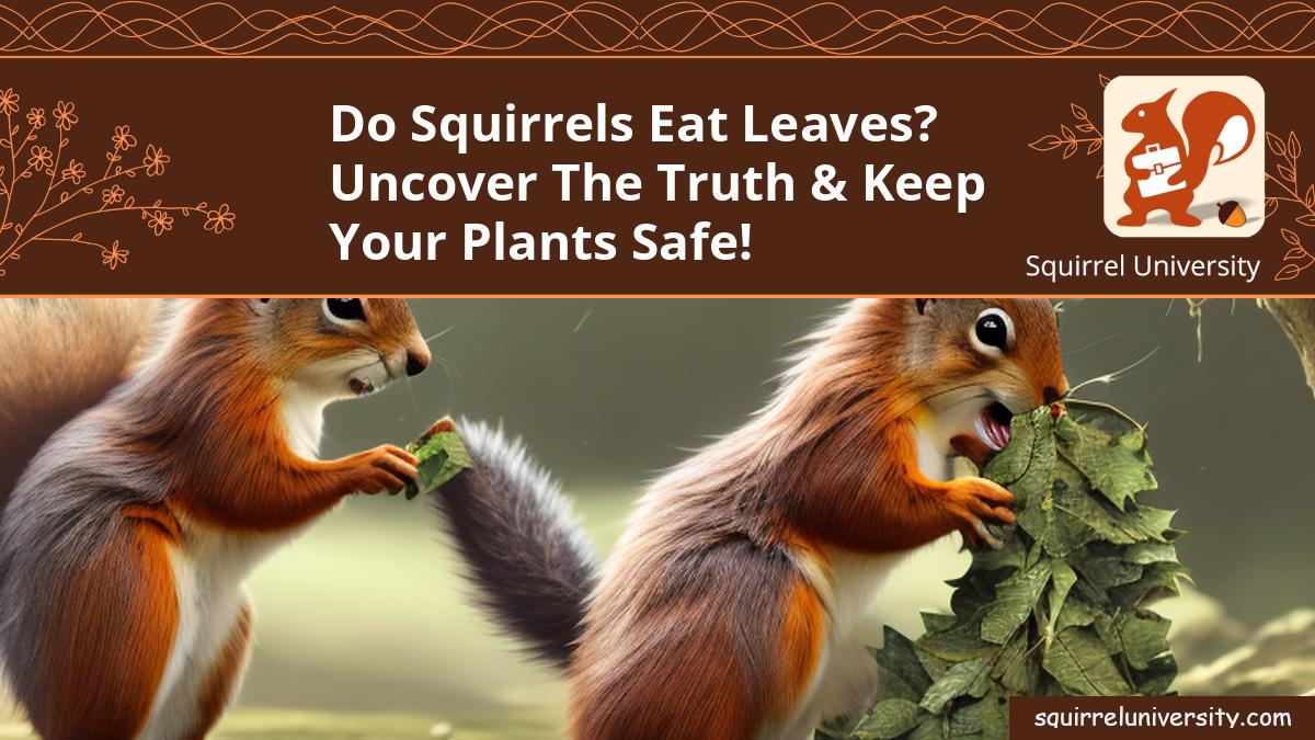 Do Squirrels Eat Leaves? Uncover the Truth & Keep Your Plants Safe! -  Squirrel University
