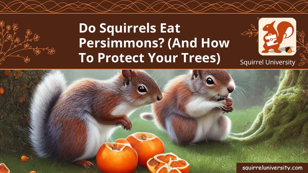 do squirrels eat persimmons