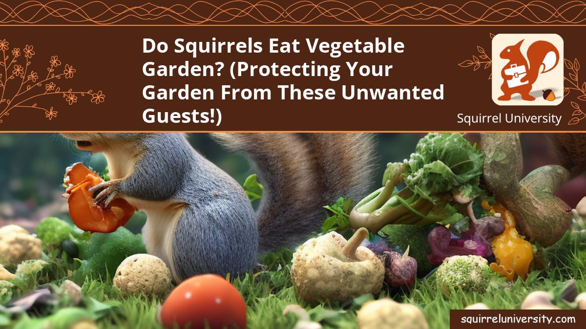 do squirrels eat vegetable gardens