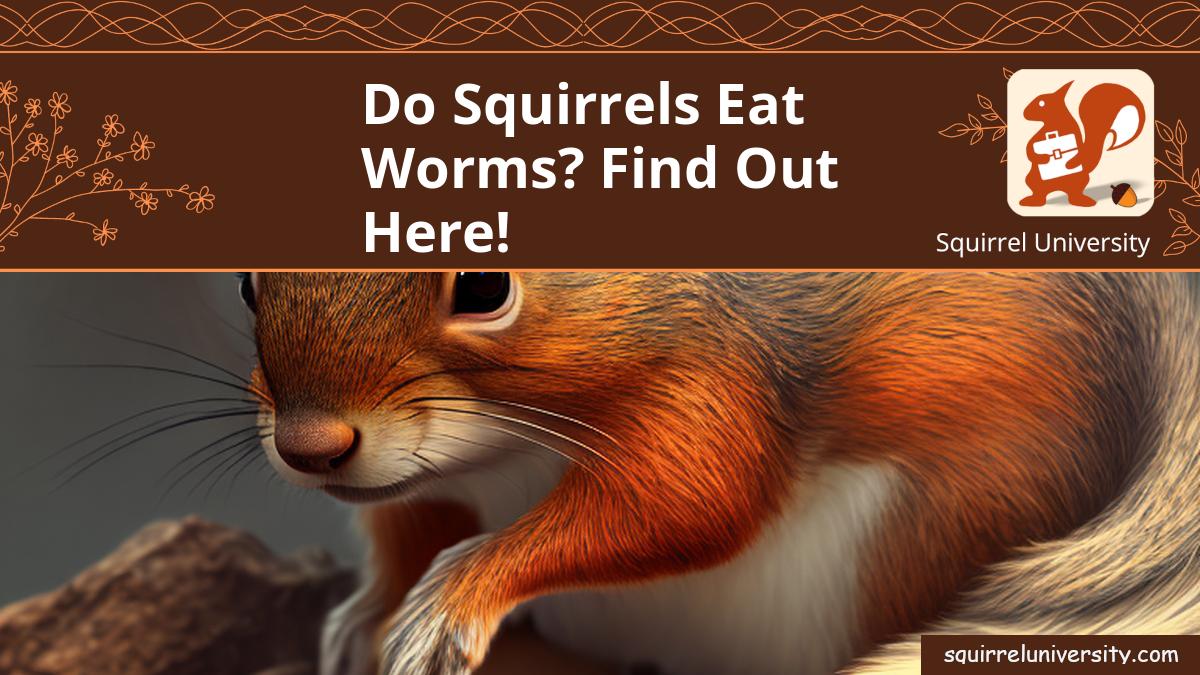 do squirrels eat worms