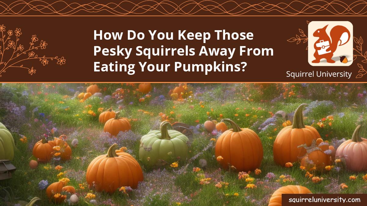 how do you keep squirrels from eating your pumpkins