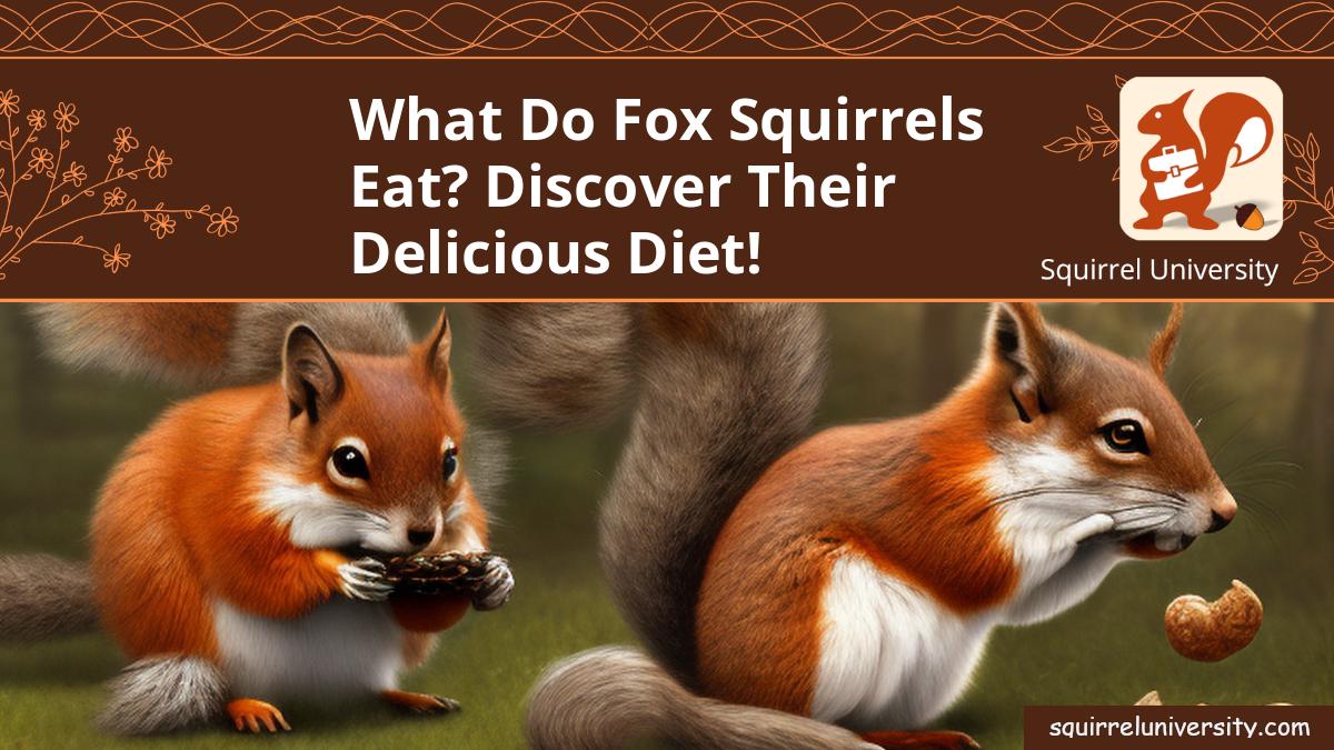 what do fox squirrels eat