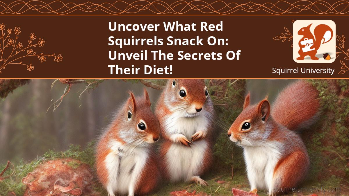 what do red squirrels eat