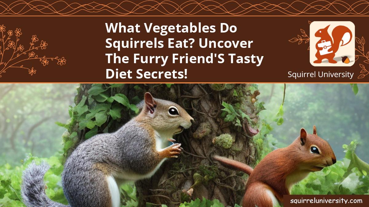 what vegetables do squirrels eat