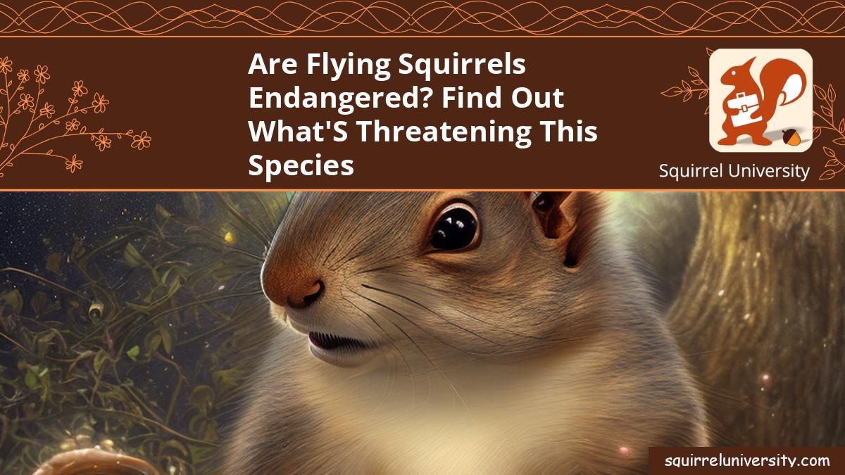 are flying squirrels endangered