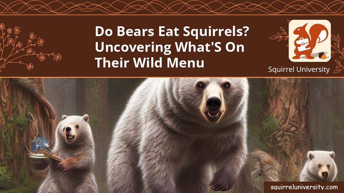 do bears eat squirrels