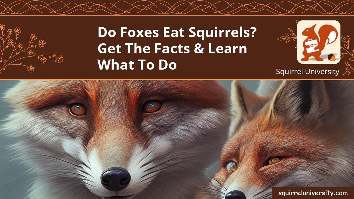 do foxes eat squirrels