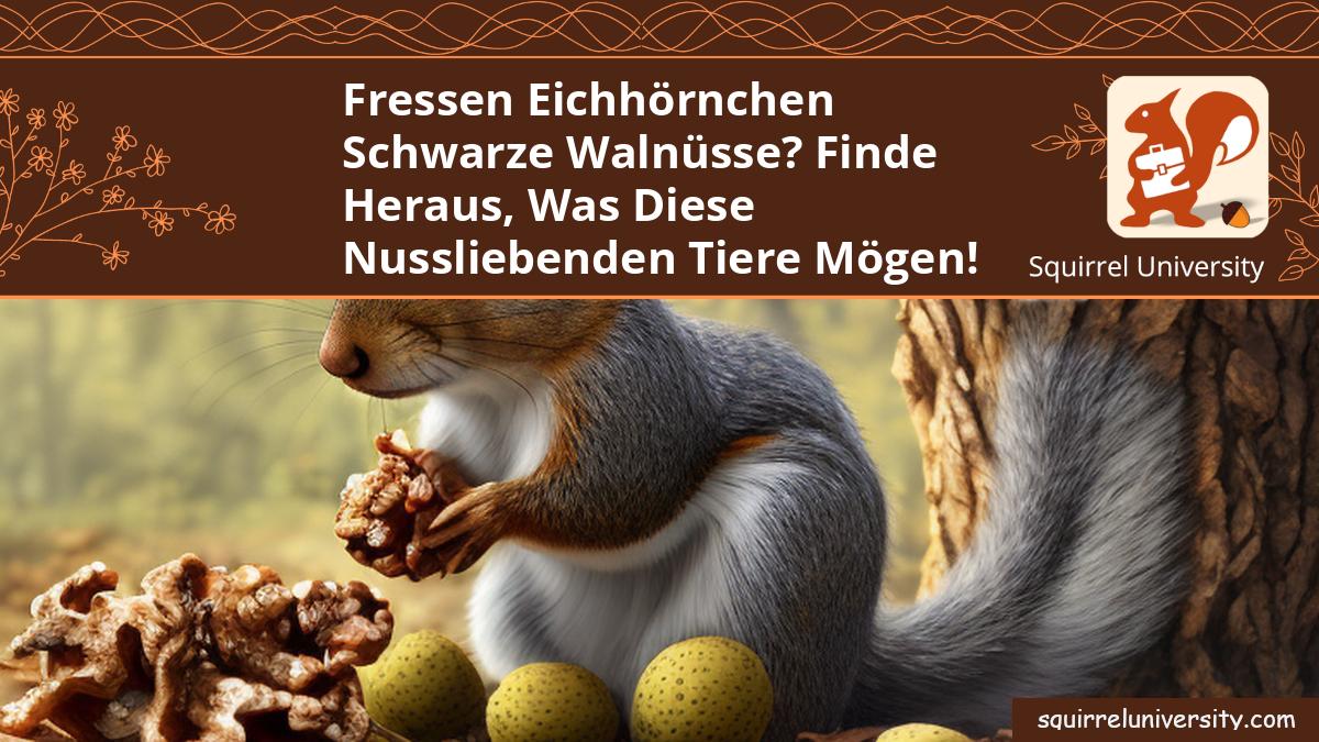 Fressen Eichhörnchen schwarze Walnüsse? Finde heraus, was diese nussliebenden Tiere mögen! 1 fressen eichhörnchen schwarze walnüsse