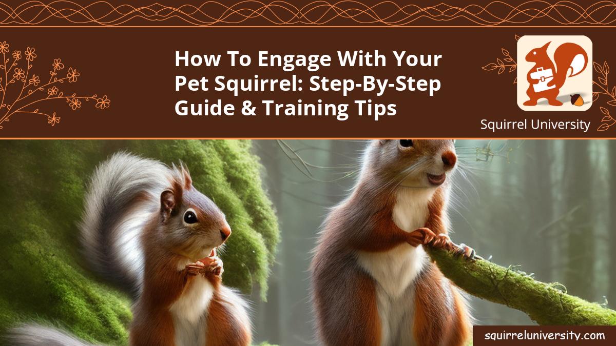 how to engage with your pet squirrel