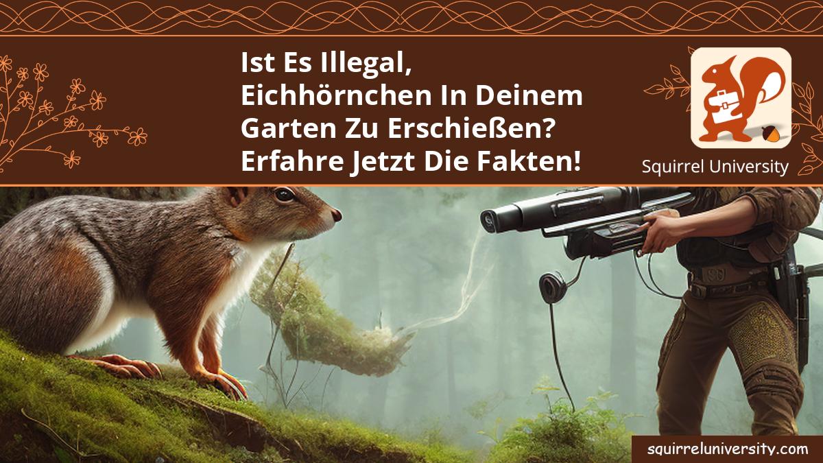 ist es illegal eichhörnchen in deinem garten zu schießen