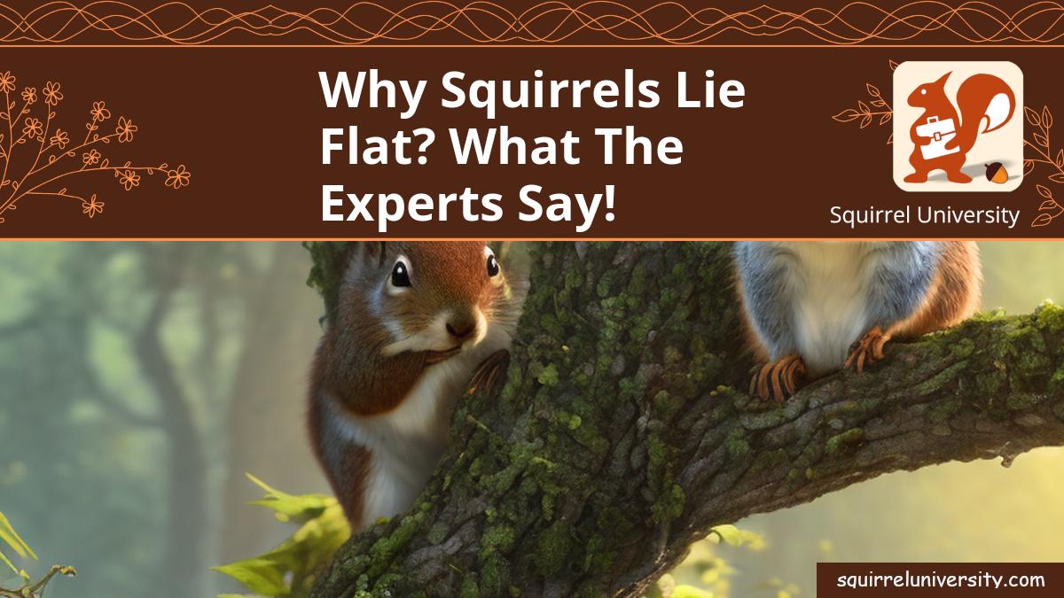 why do squirrels lie flat
