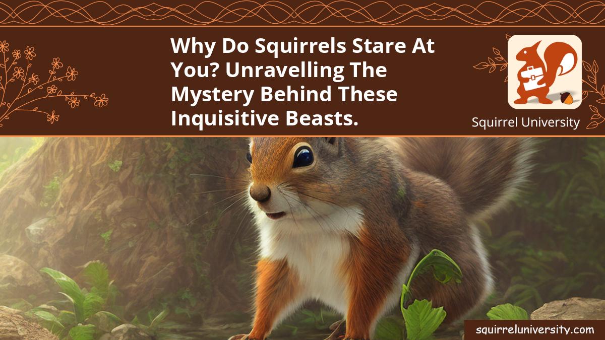 why do squirrels stare at you