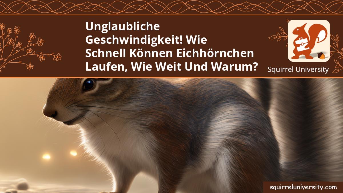 wie schnell können eichhörnchen laufen wie weit warum