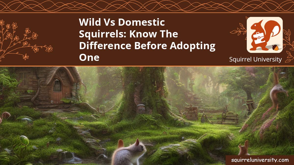 wild vs domestic squirrels