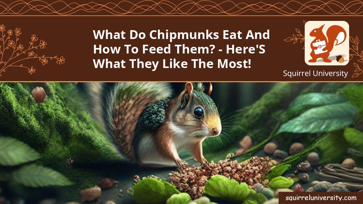 what do chipmunks eat