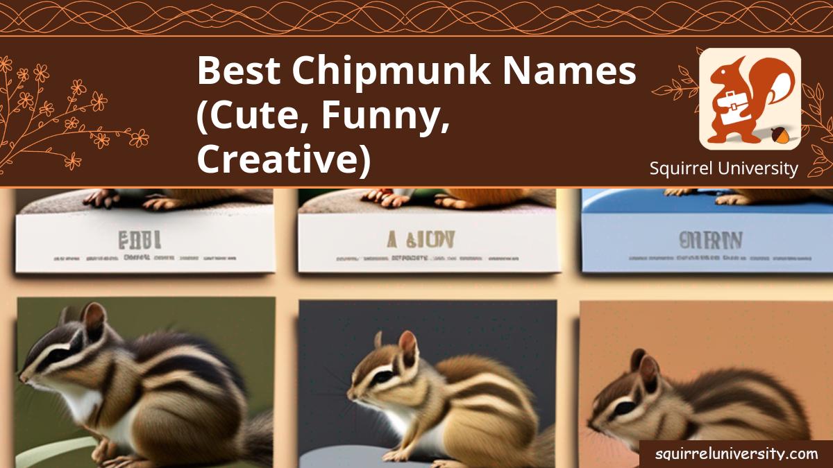 Best Chipmunk Names (Cute, Funny, Creative)