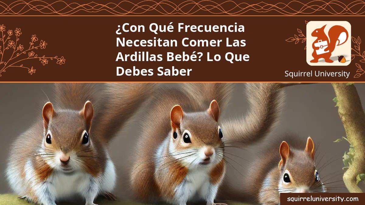 con que frecuencia comen las ardillas bebe