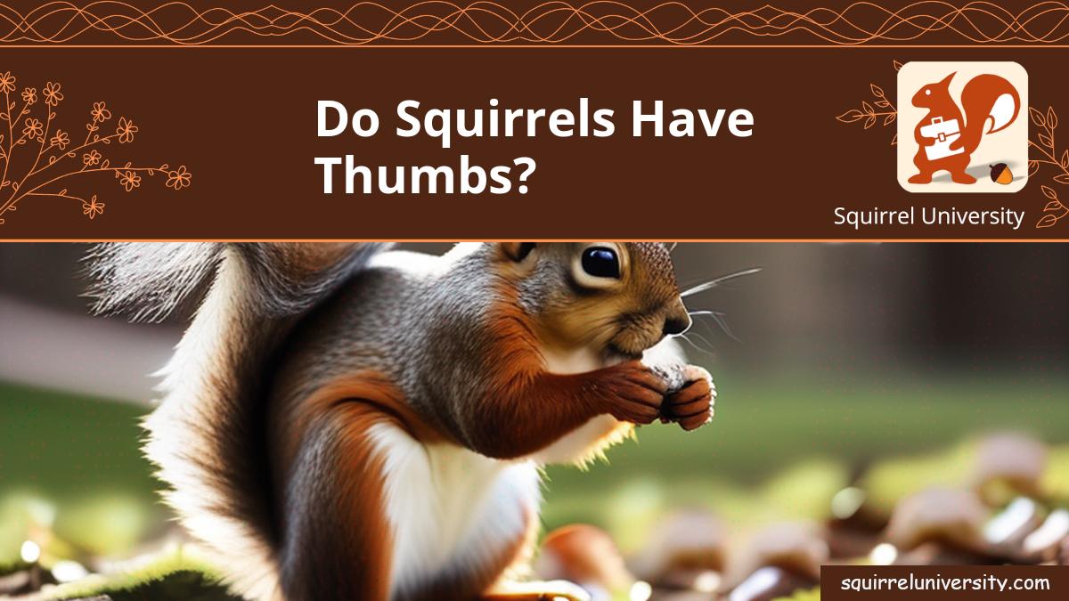 do squirrels have thumbs
