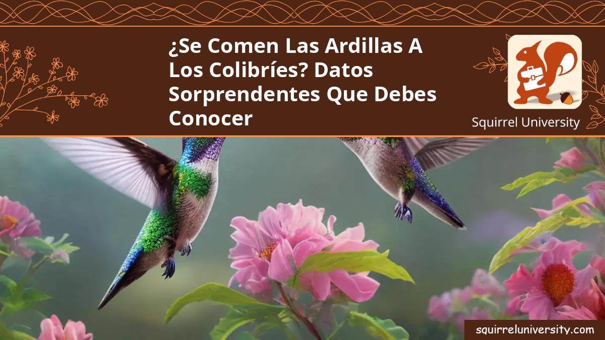 las ardillas comen colibries