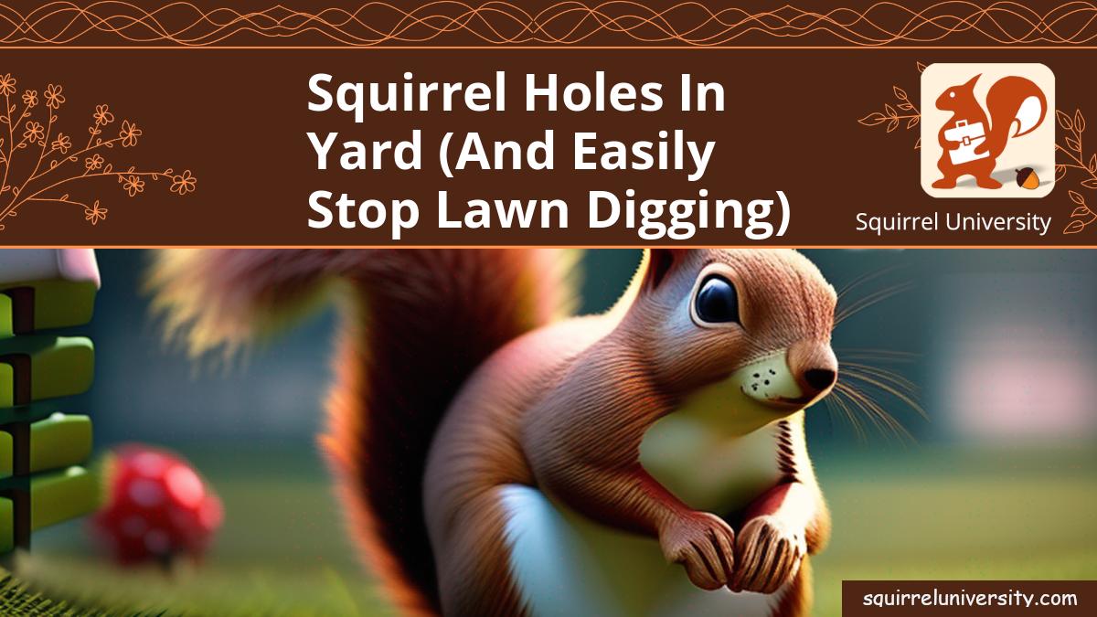 squirrel holes in yard