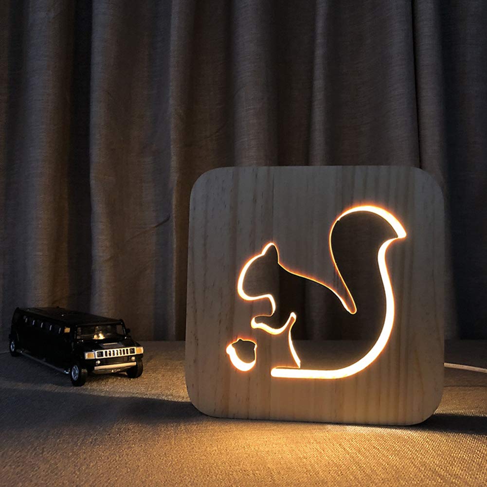 squirrel themed gift - LED lamp